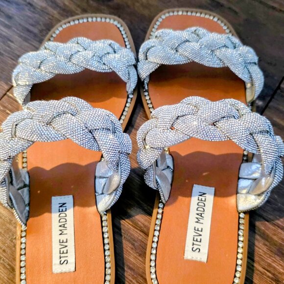 Steve Madden bling slides - Picture 1 of 4